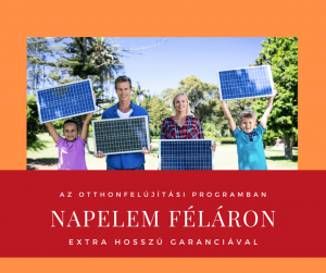 Napelem rendszer féláron