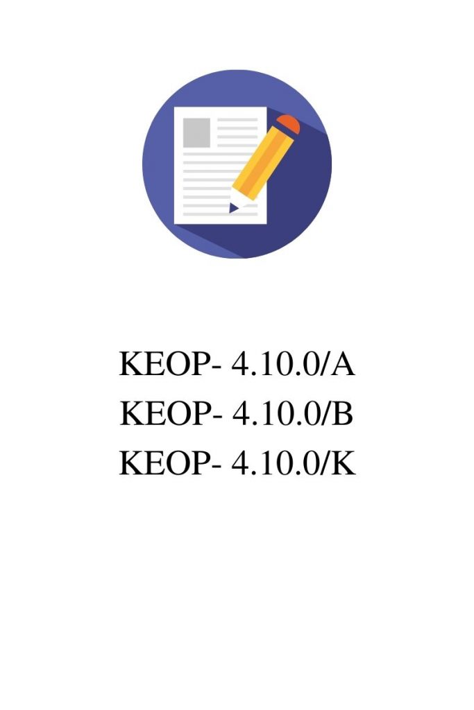 KEOP-4.10.0 pályázatok